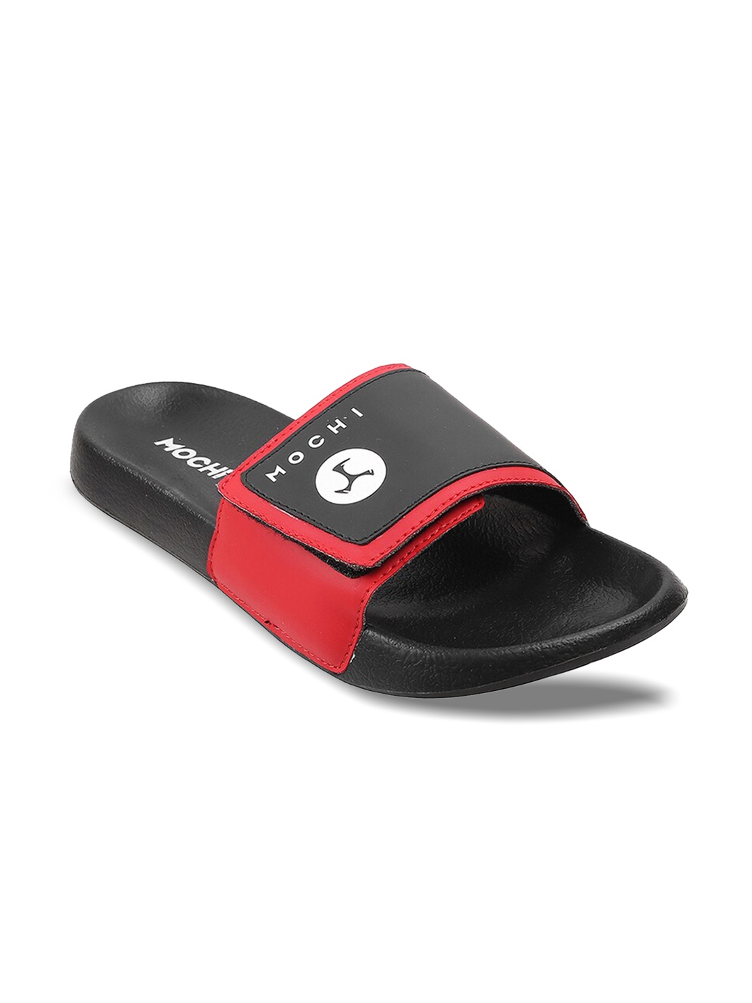 

Mochi Men Black & Red Printed Sliders