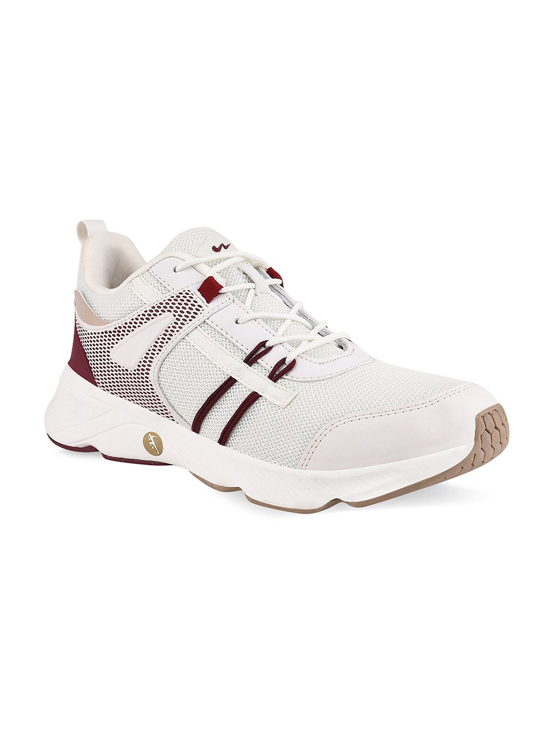 

Campus Men Off White Mesh Running Shoes