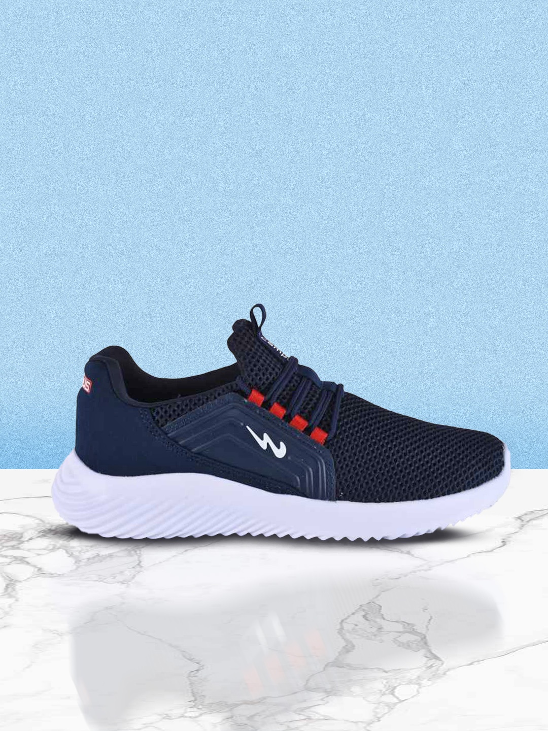 

Campus Men Navy Blue Mesh Running Shoes