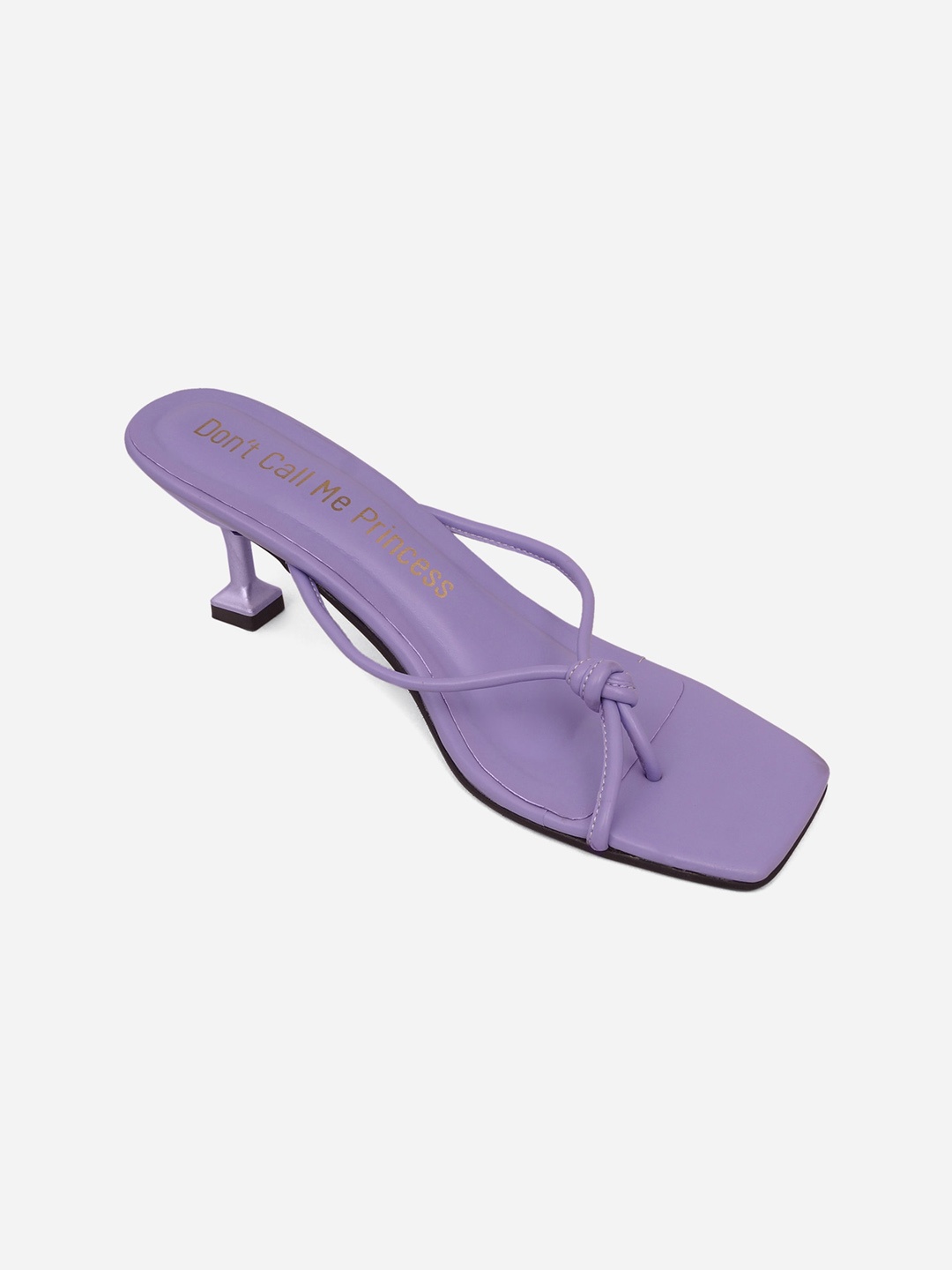 

Don't Call Me Princess Lavender Square Toe Kitten Heels