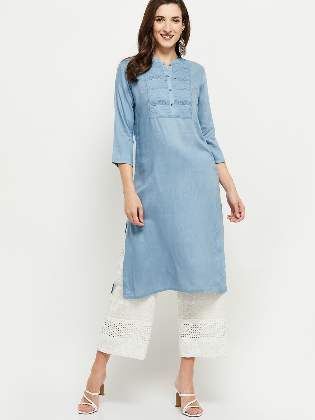 

max Women Blue Kurta