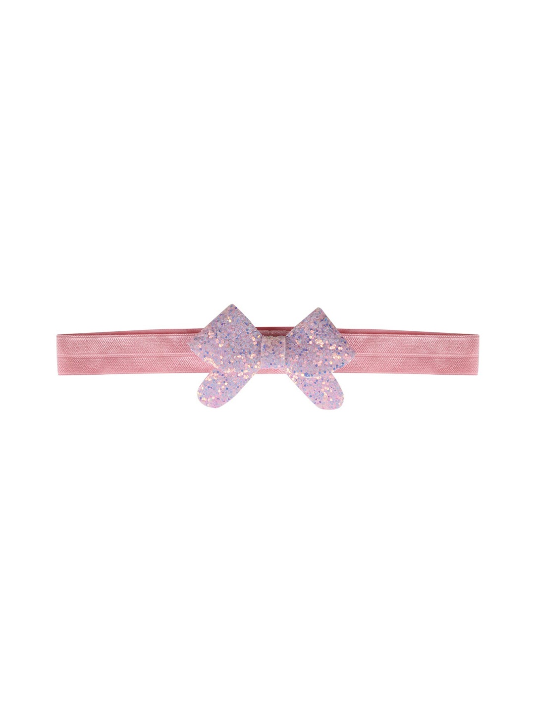 

Aye Candy Girls Pink Embellished Small Pigtail Bow Headband