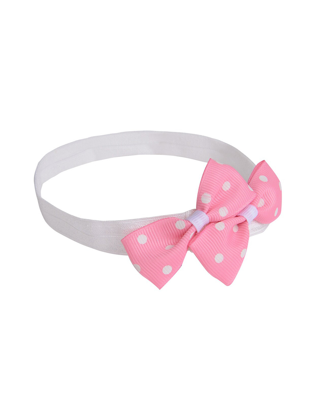

Aye Candy Girls Pink Polka Dots Bow Hairband