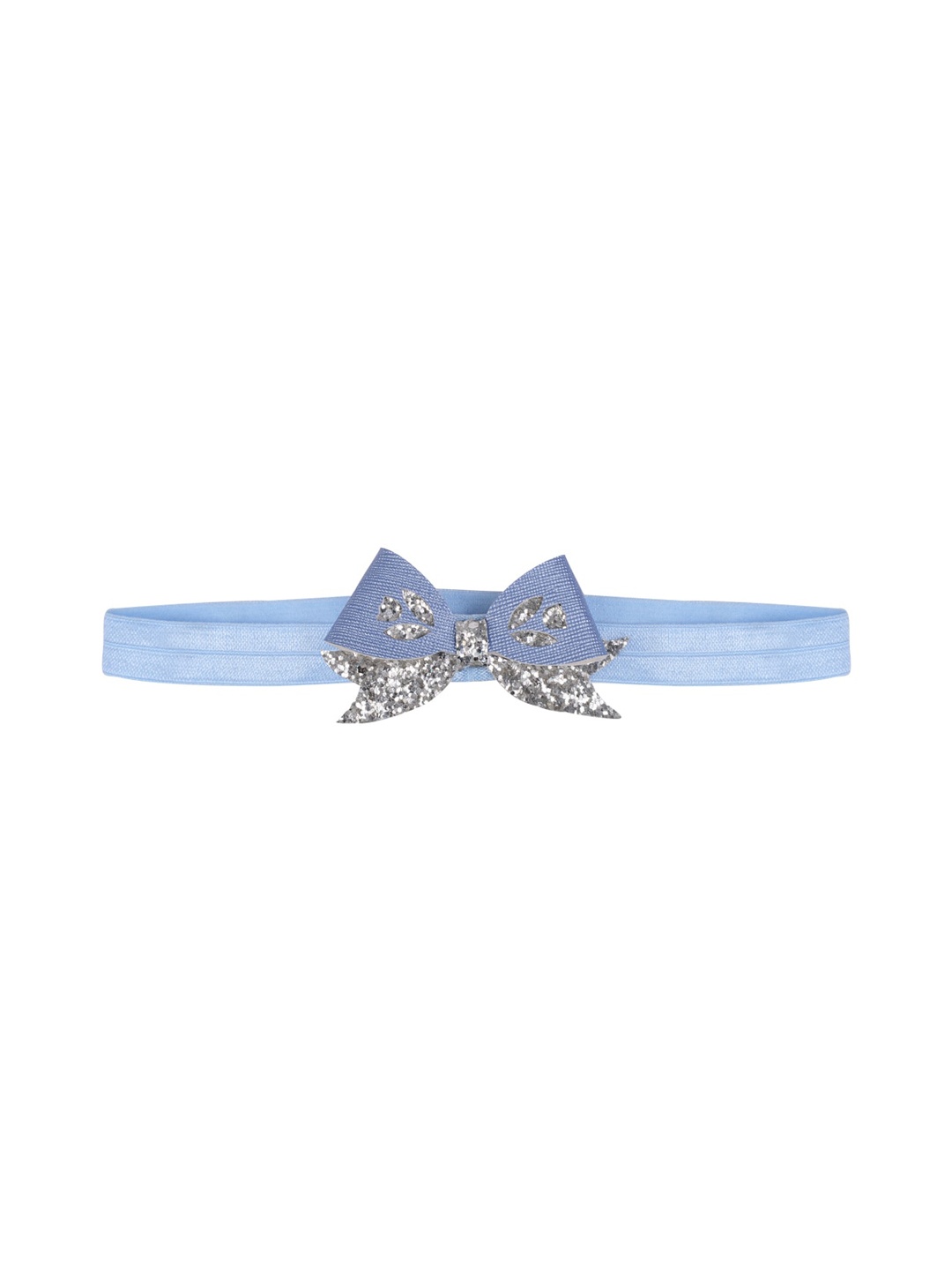 

Aye Candy Girls Blue Embellished Tulip Small Pigtail Bow Headband