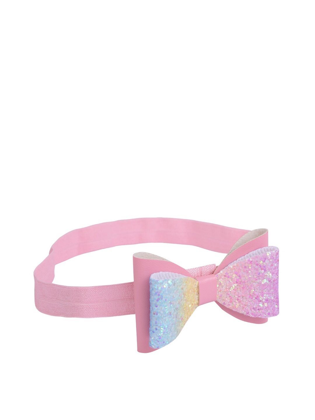 

Aye Candy Girls Pink & Blue Embellished Double Bow Chill Wrap Headband