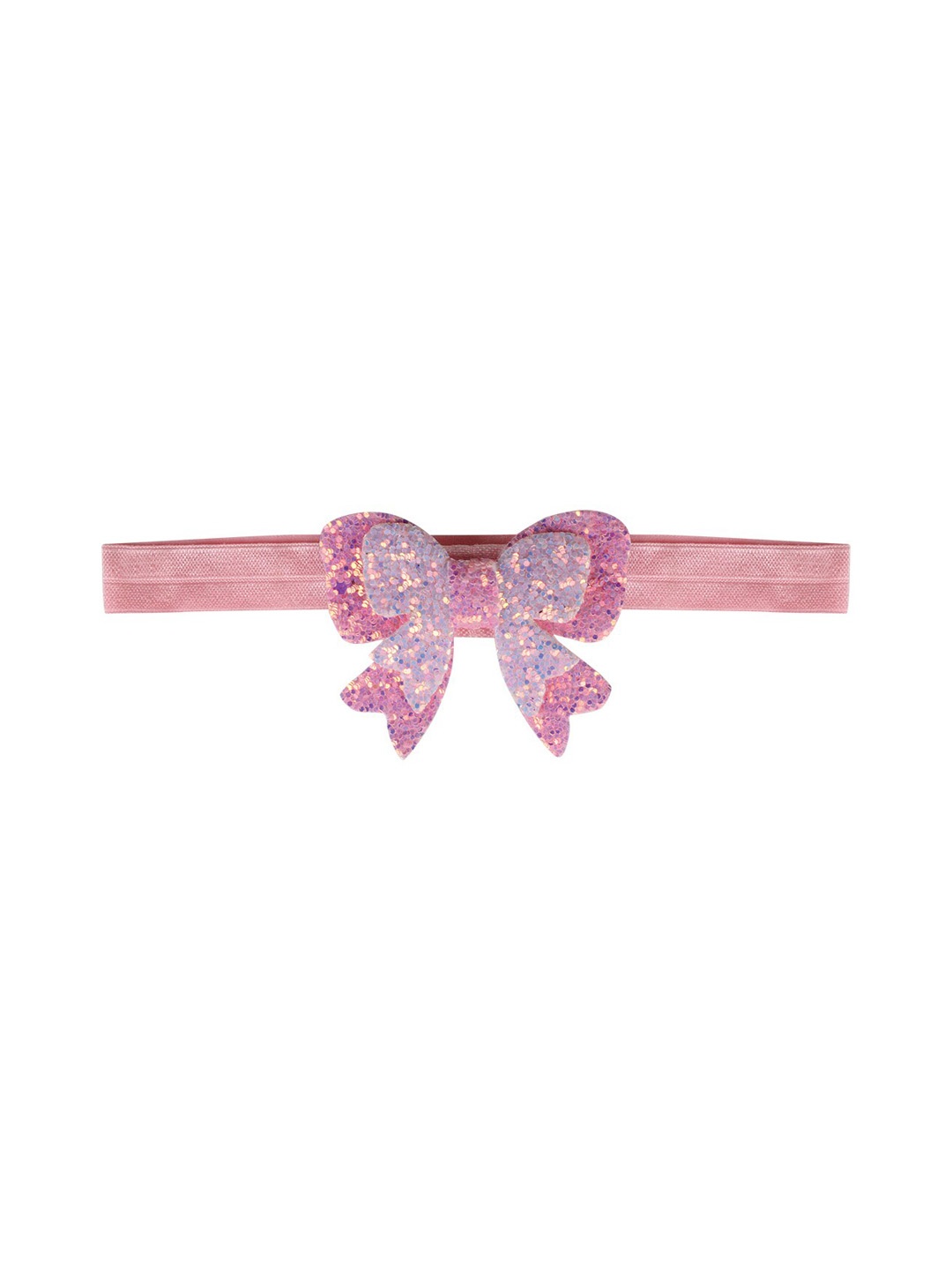 

Aye Candy Girls Pink Embellished Bow Tie Headband