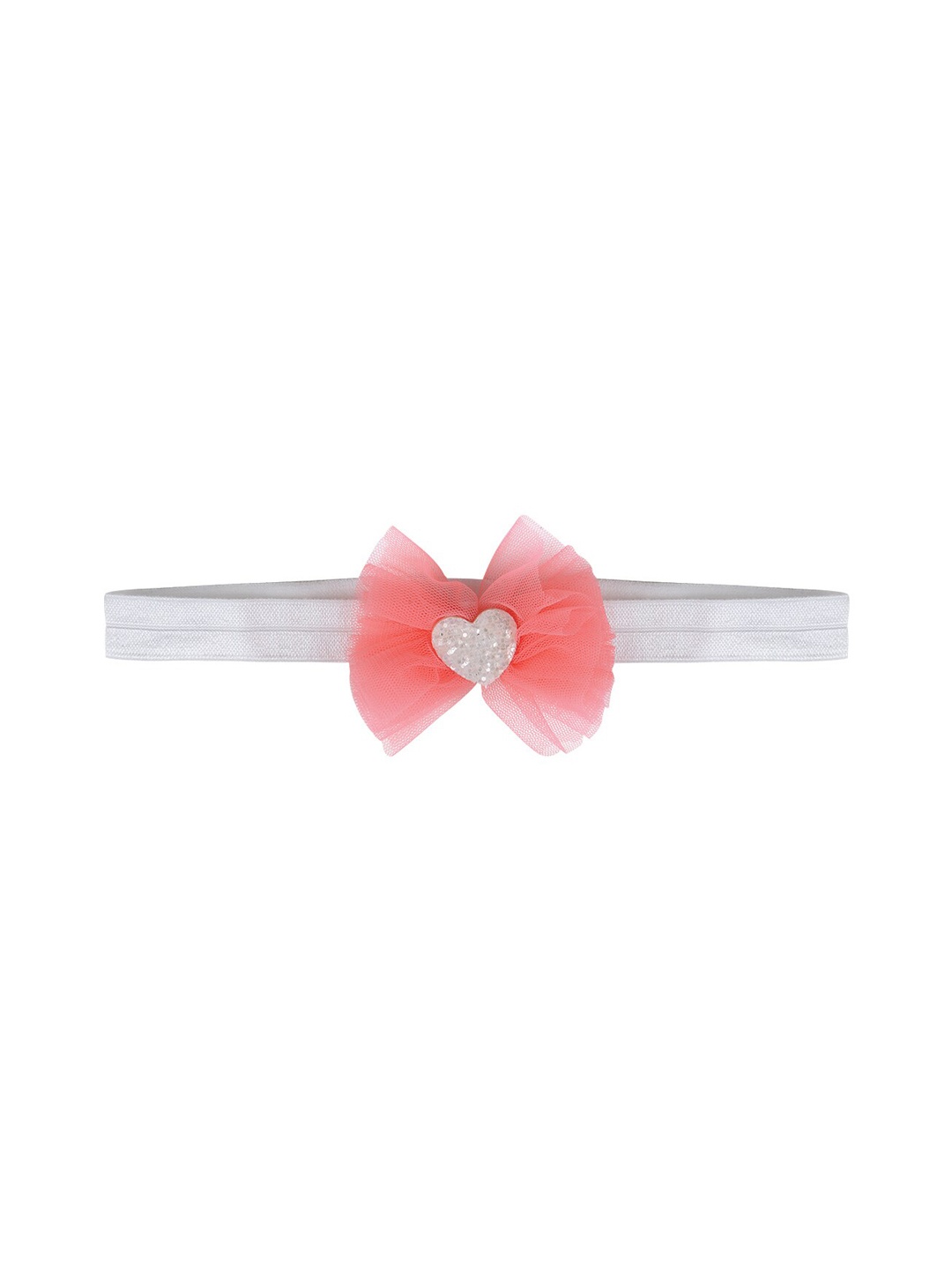 

Aye Candy Girls Coral-Coloured & White Embellished Chill Wrap Headband
