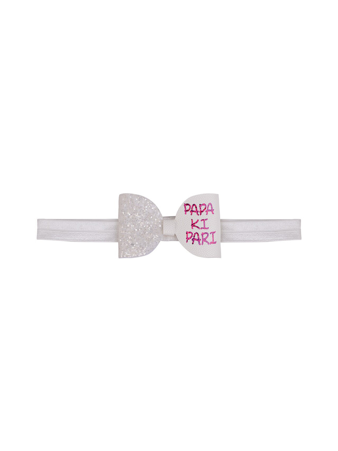 

Aye Candy White & Magenta Embellished Chill Wrap Headband