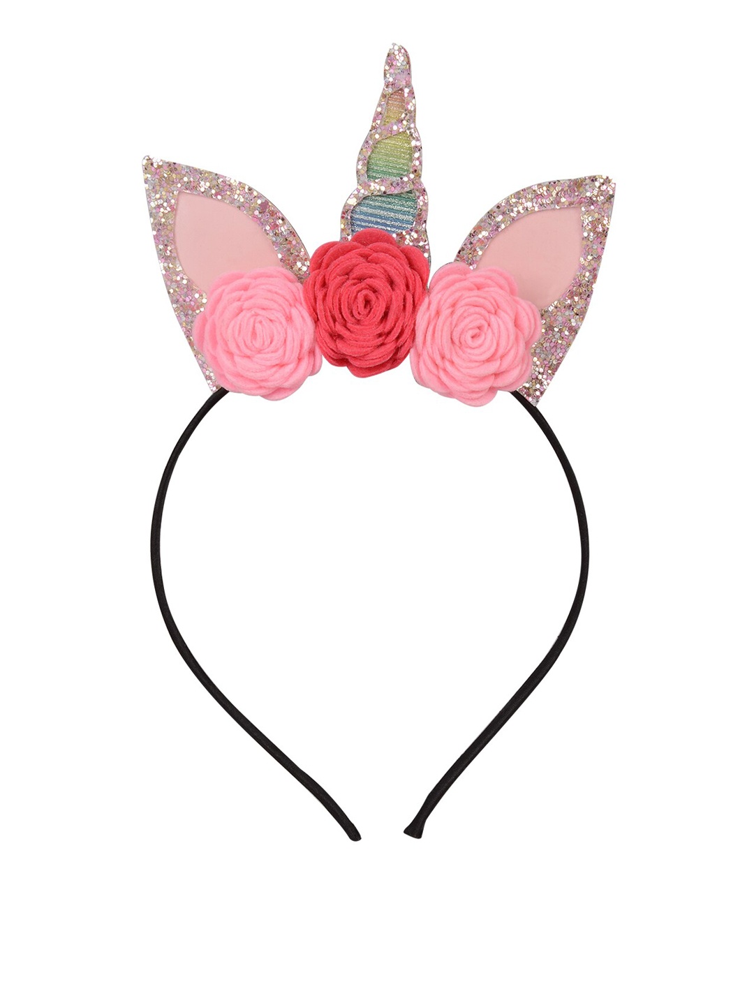 

Aye Candy Girls Pink Embellished Unicorn With Flowers Hairband