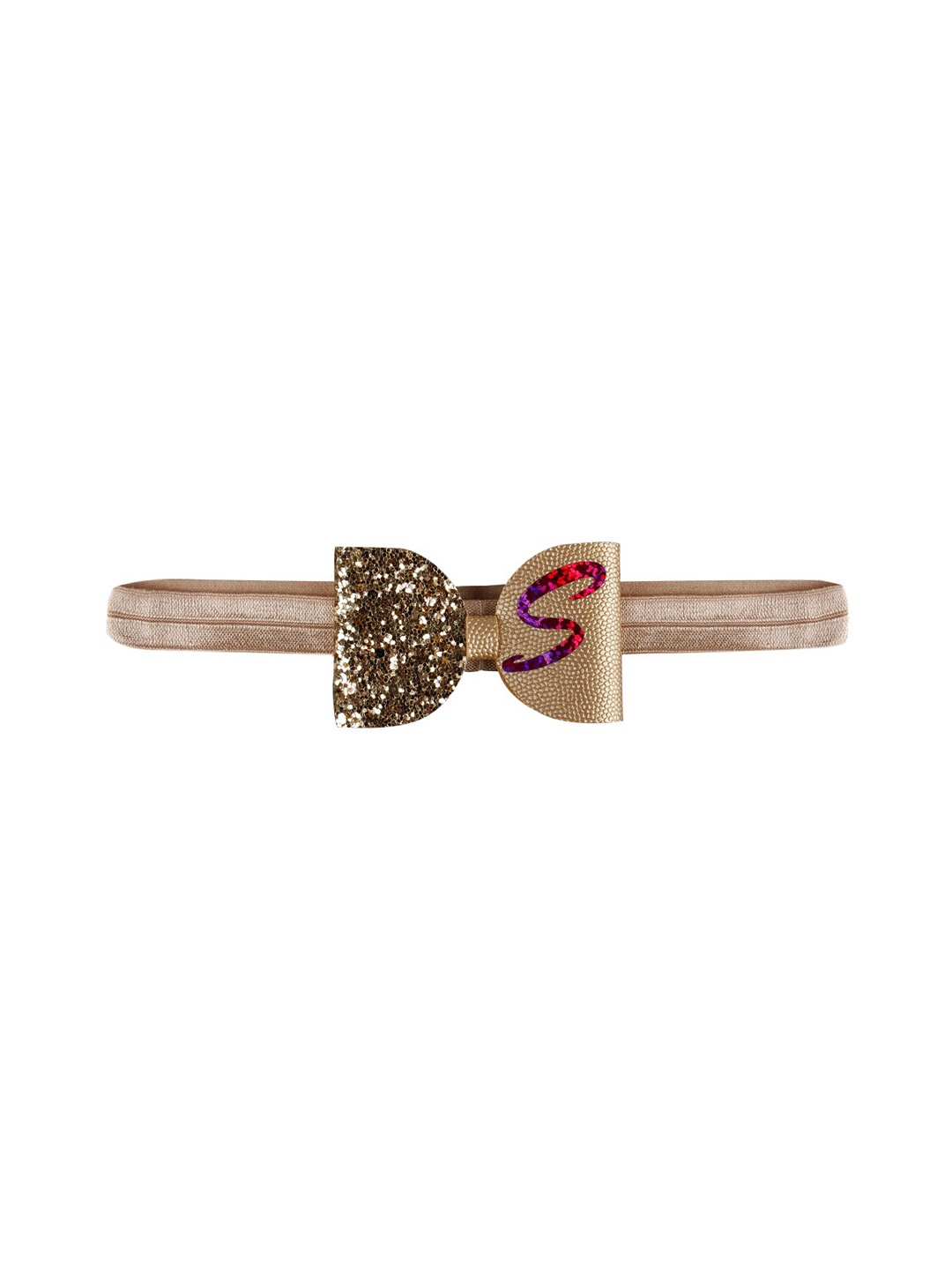 

Aye Candy Girls Gold Bow Headband