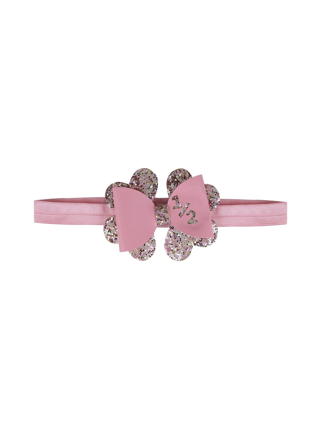 

Aye Candy Girls Pink Embellieshed Bow Headband