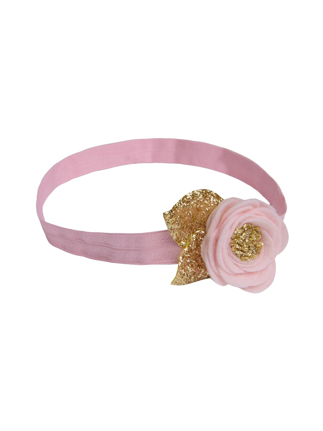 

Aye Candy Girls Pink & Gold-Toned Embellished Headband