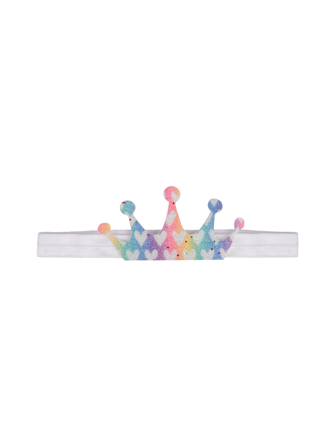 

Aye Candy Girls Assorted Heart Print Crown Headband