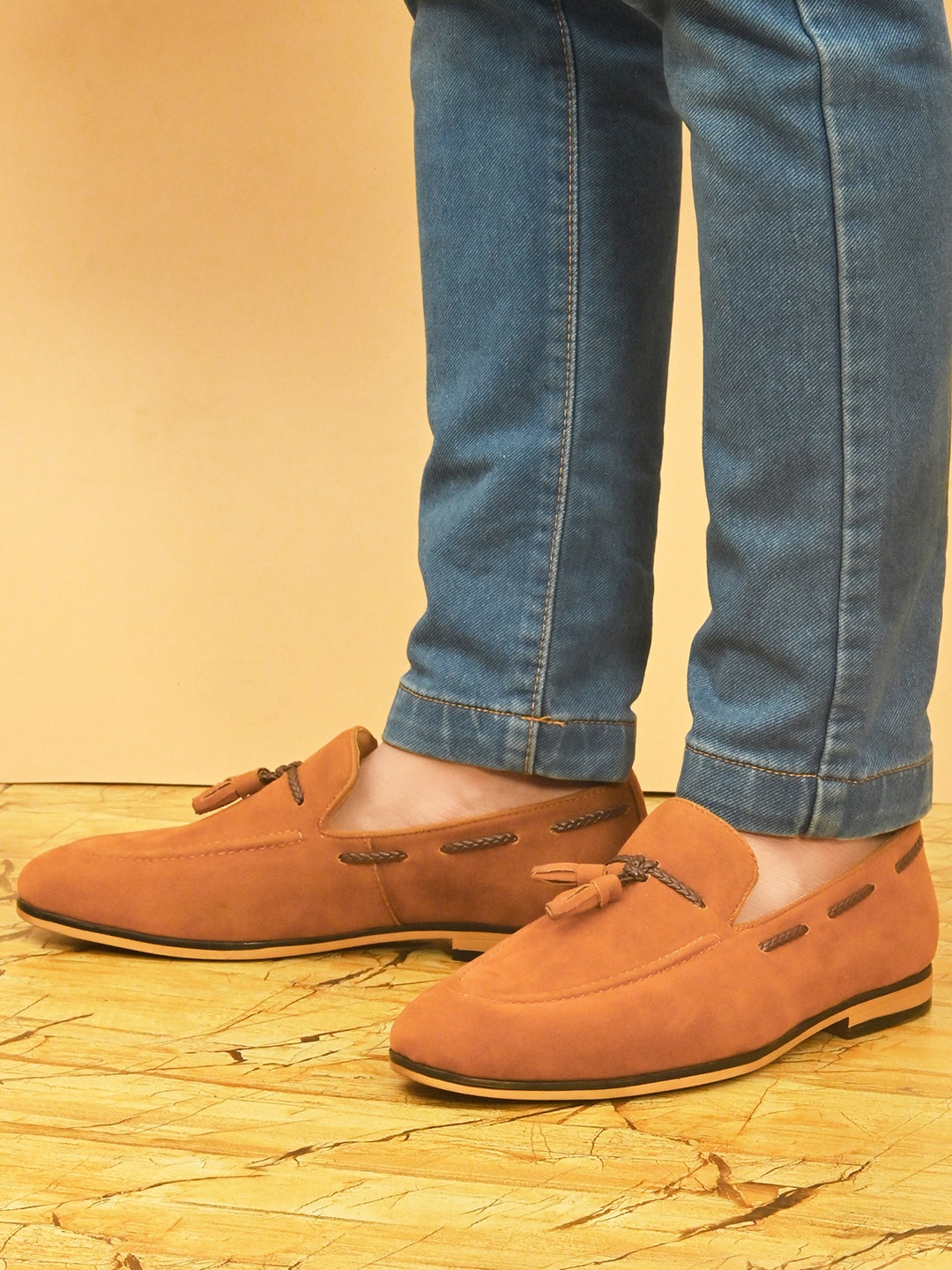 

San Frissco Men Tan Brown Solid Boat Shoes