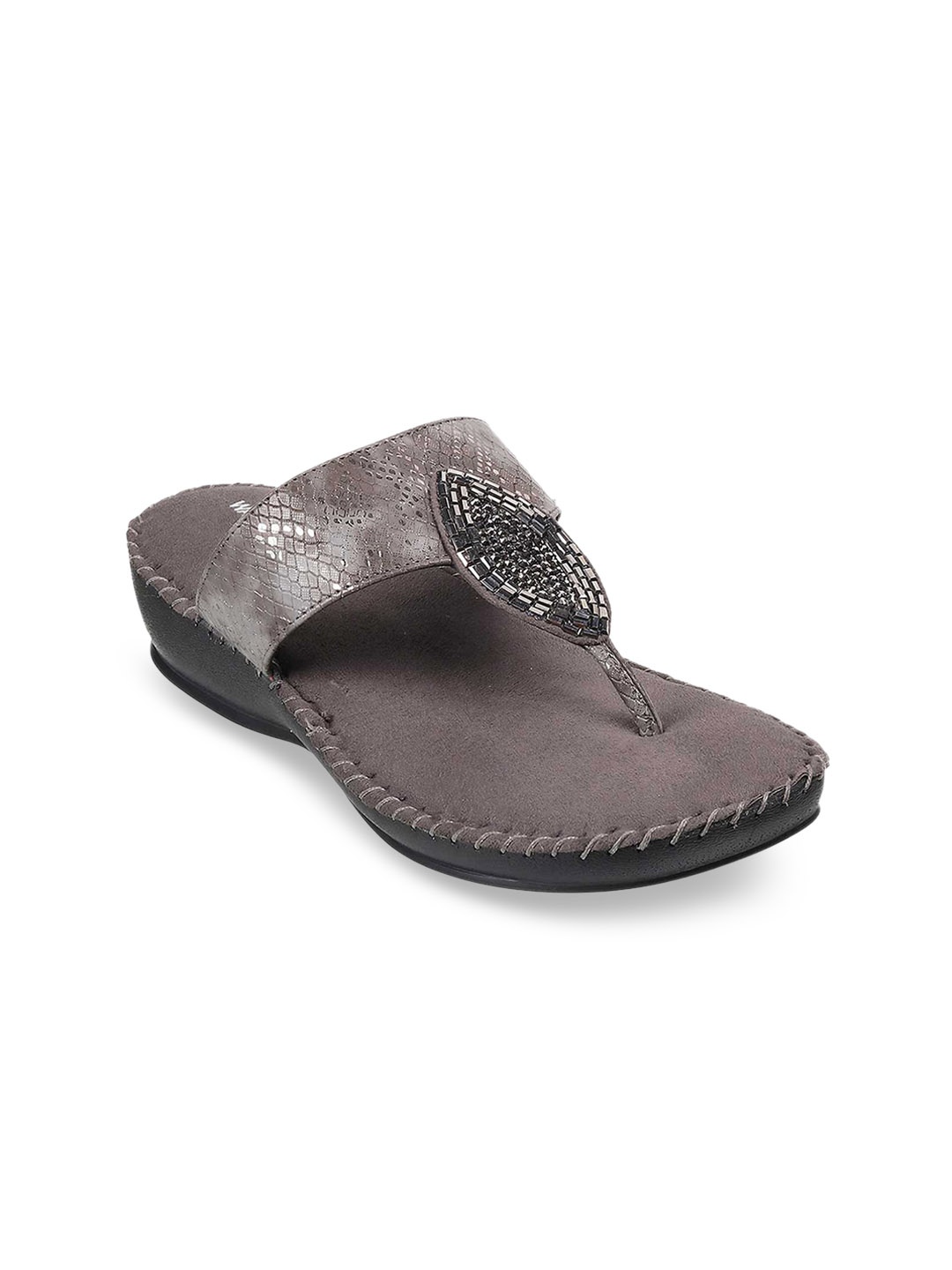 

WALKWAY by Metro Grey Embellished Comfort Sandals