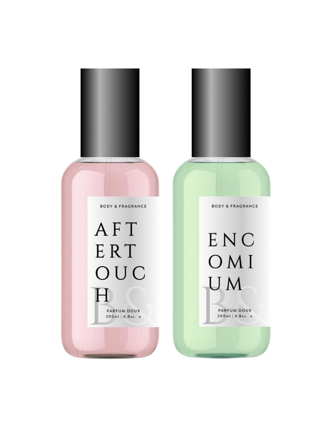 

B&F Set of Aftertouch & Encomium Parfum Doux Body Spray - 200 ml Each, Pink