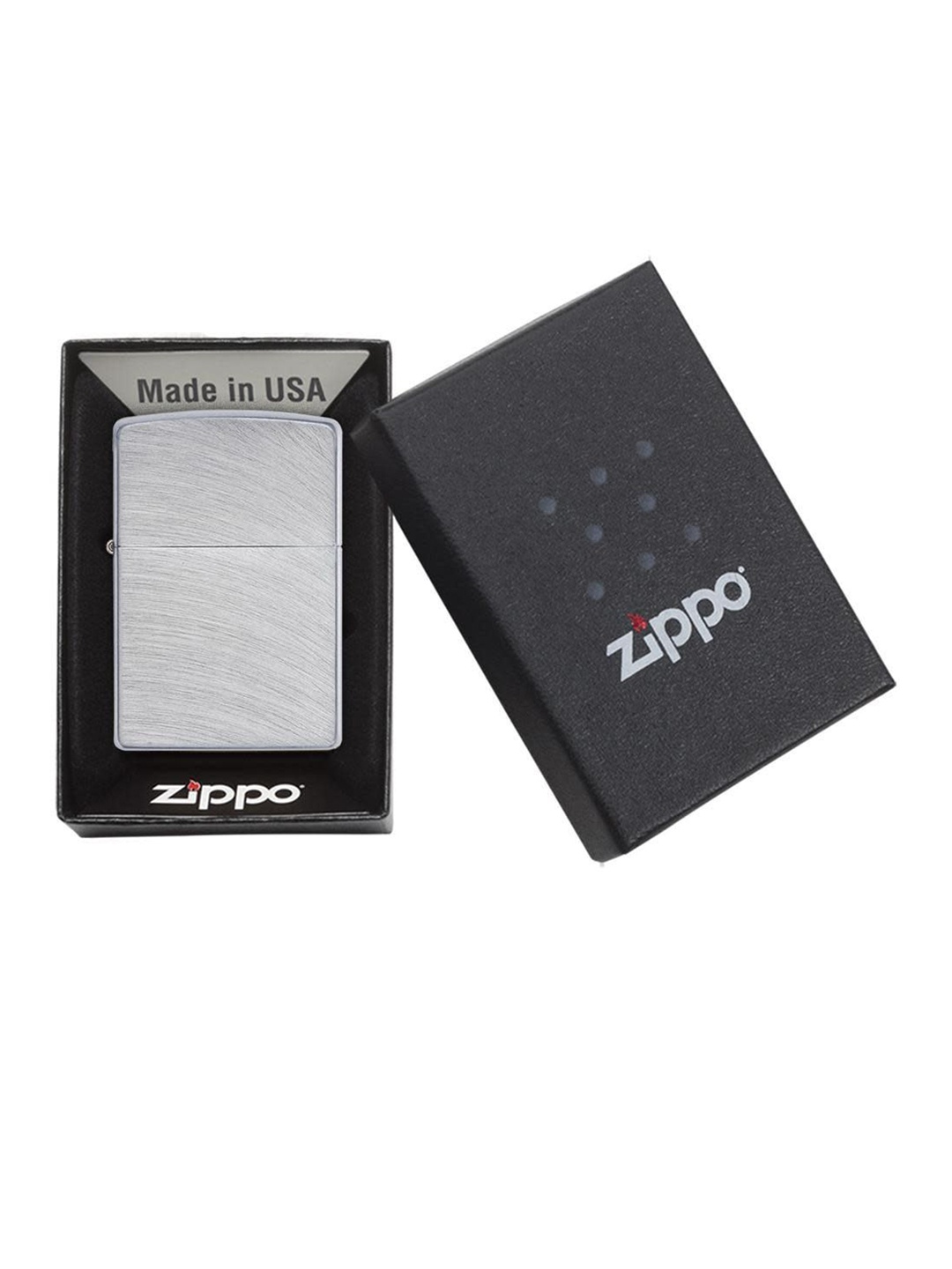 

Zippo Classic Chrome Arch Pocket Lighter, Brown
