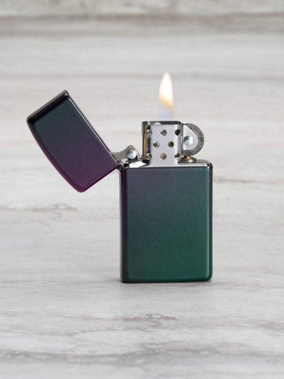 

Zippo Slim<sup></sup> Iridescent Pocket Lighter, Blue