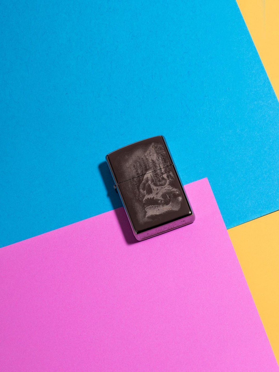 

Zippo Black Skull Mountain Design Pocket Lighter