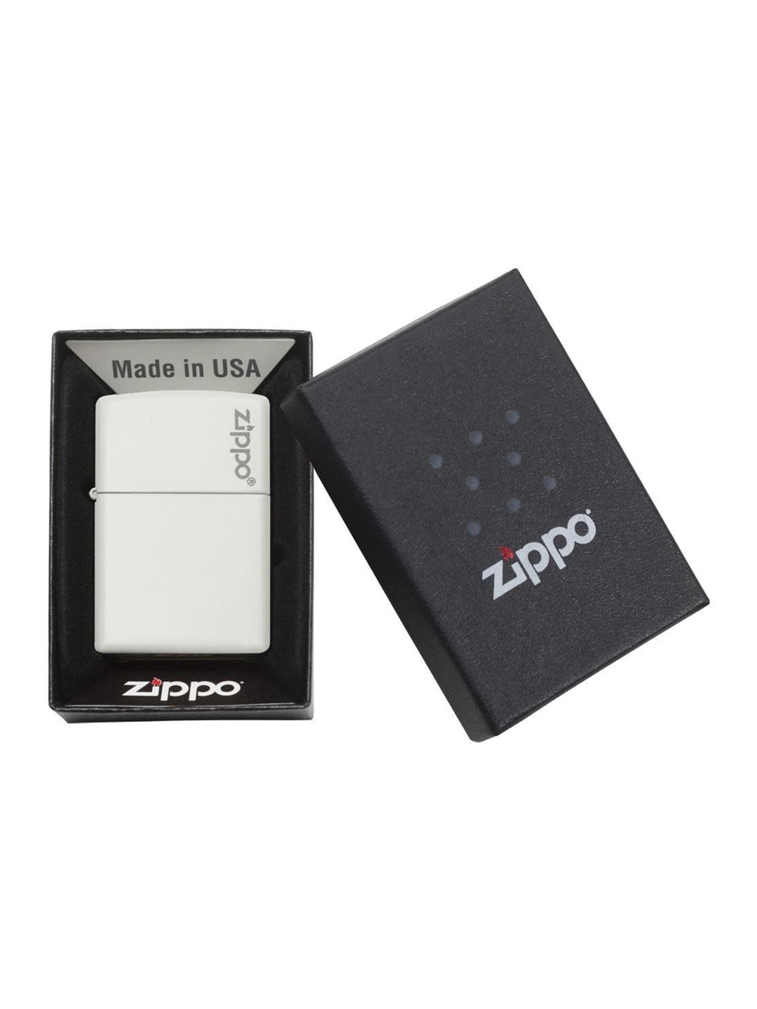 

Zippo White Logo Printed Pocket Lighter