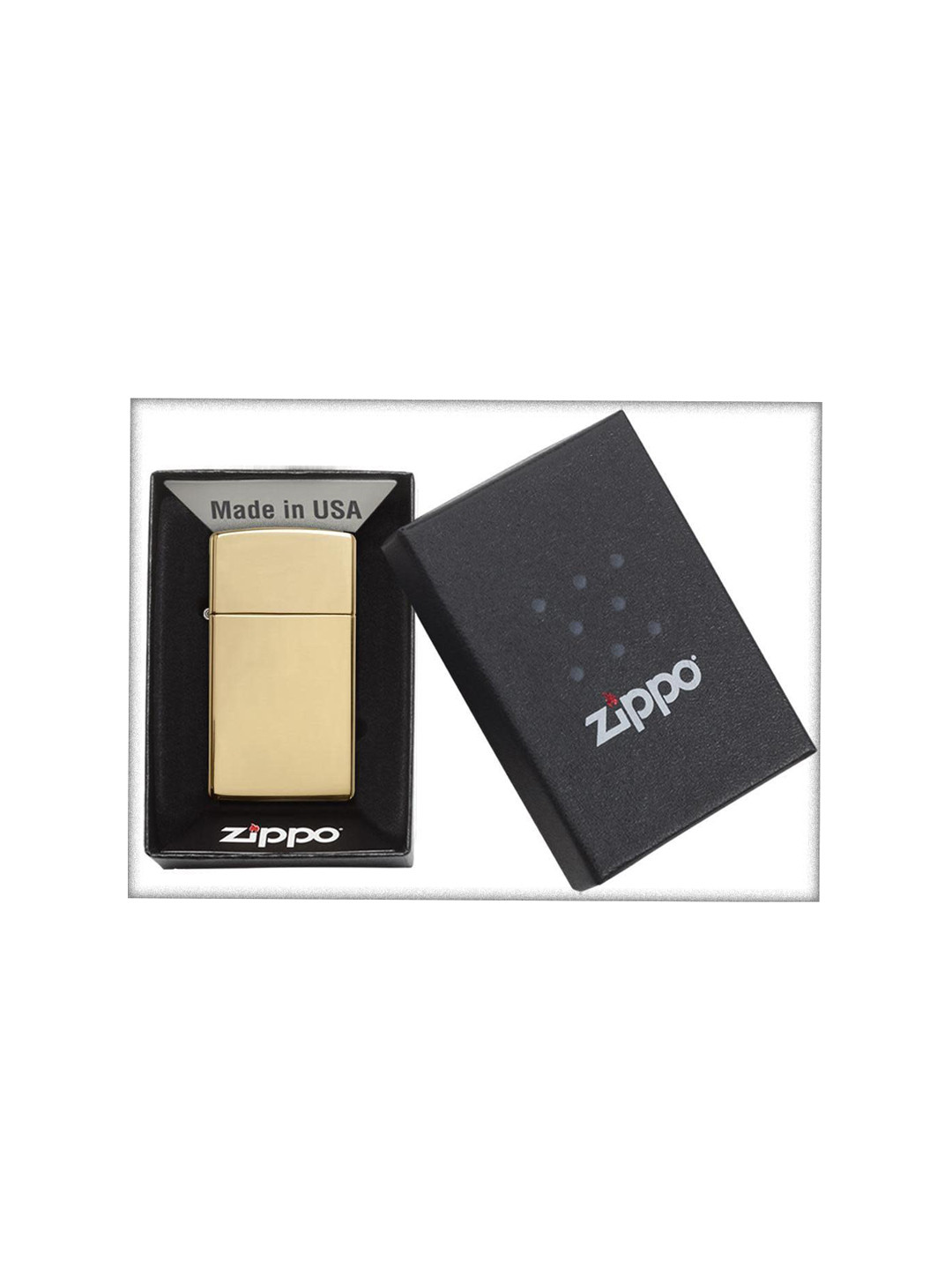 

Zippo Grey High Polish Brass Pocket Lighter