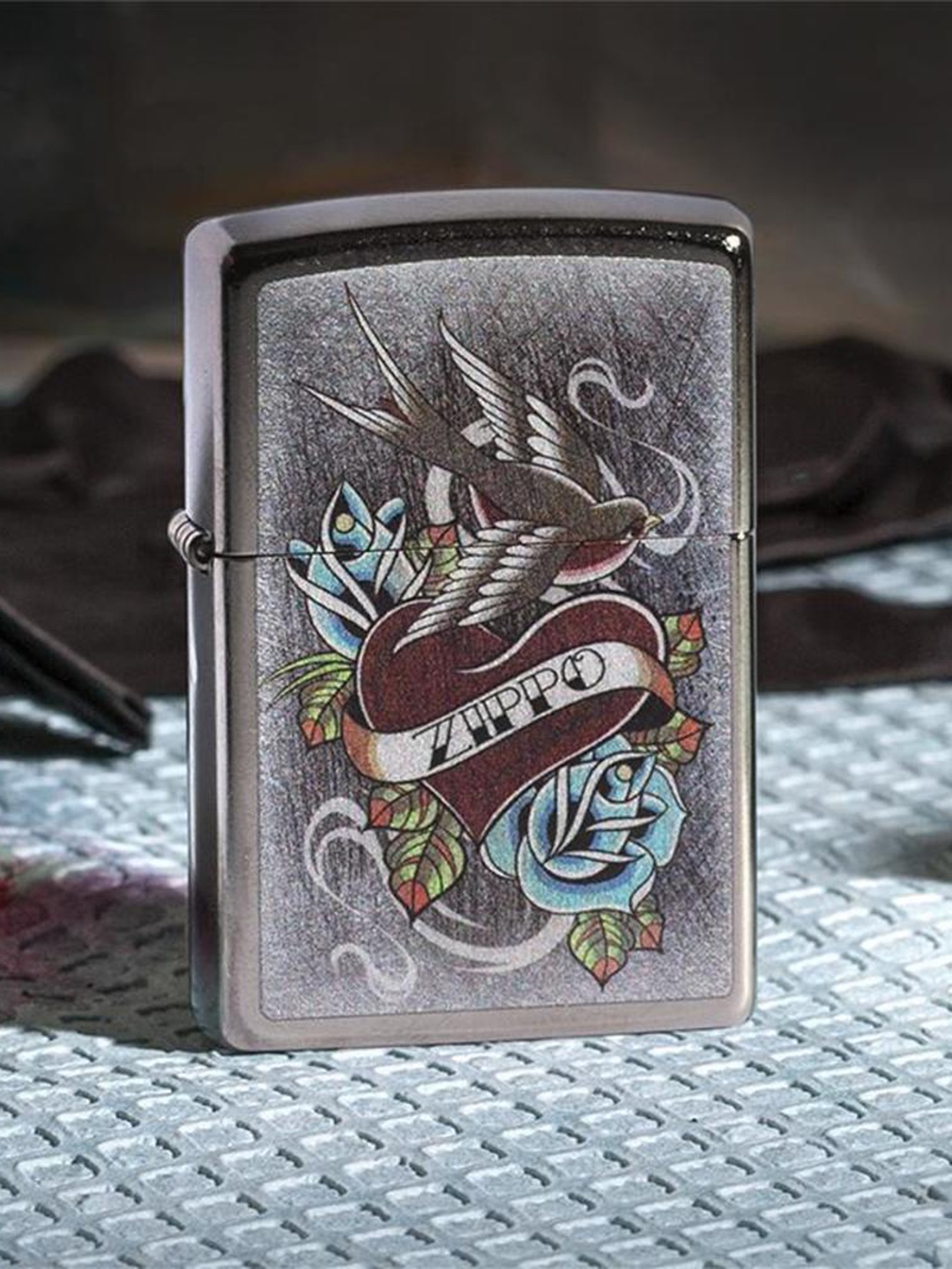 

Zippo Vintage Tattoo Zippo Pocket Lighter, Black