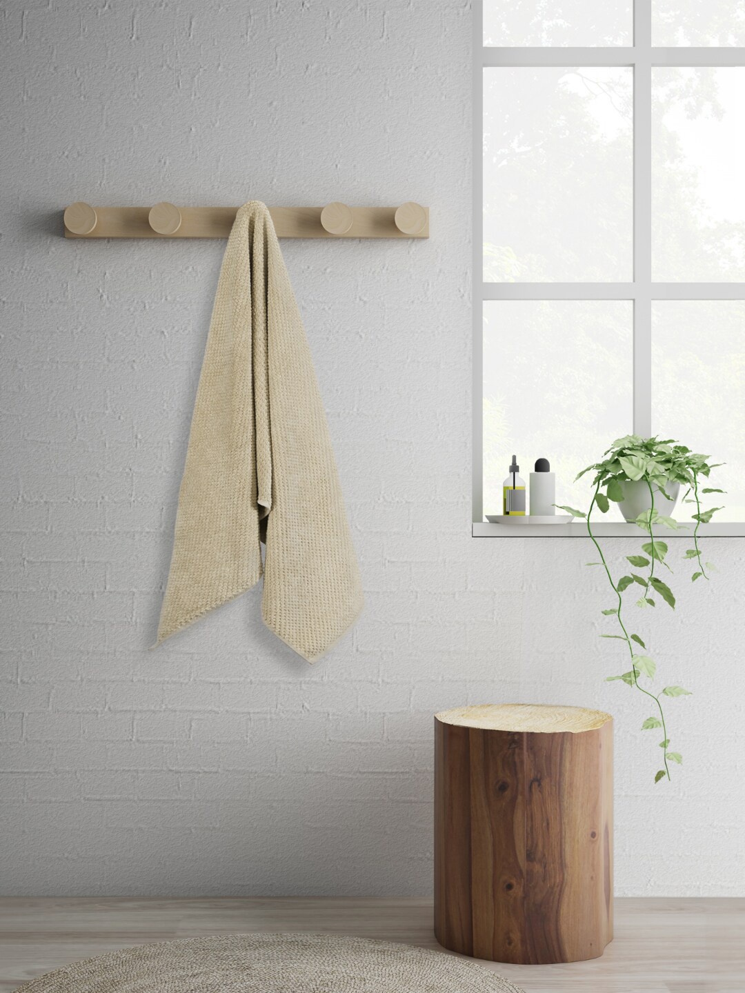 

SPACES Camel Brown Quick Dry Pure Cotton 450 GSM Towel
