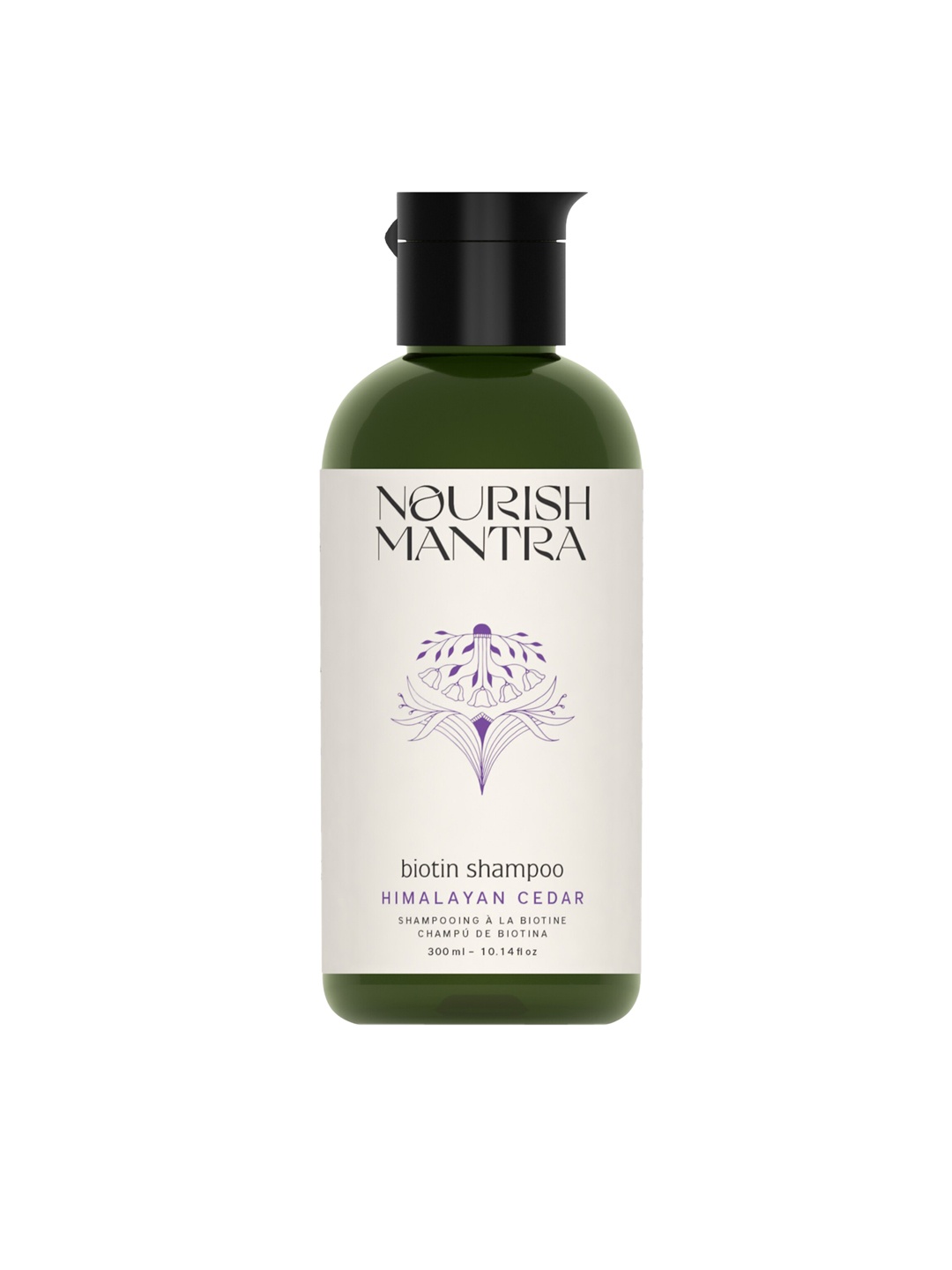 

Nourish Mantra Himalayan Cedar Biotin Shampoo - 300 ml, Off white