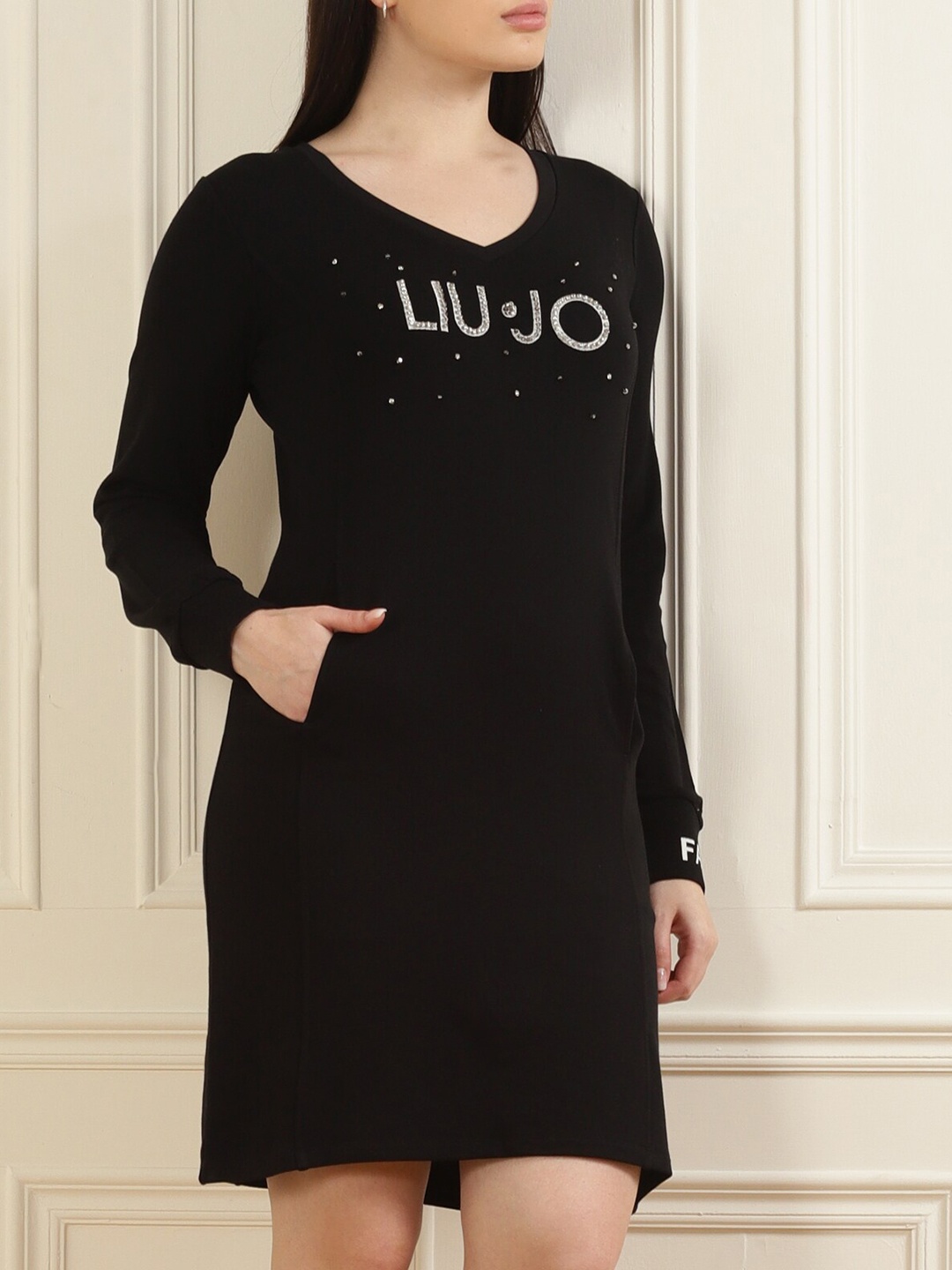 

LIU JO Black T-shirt Dress