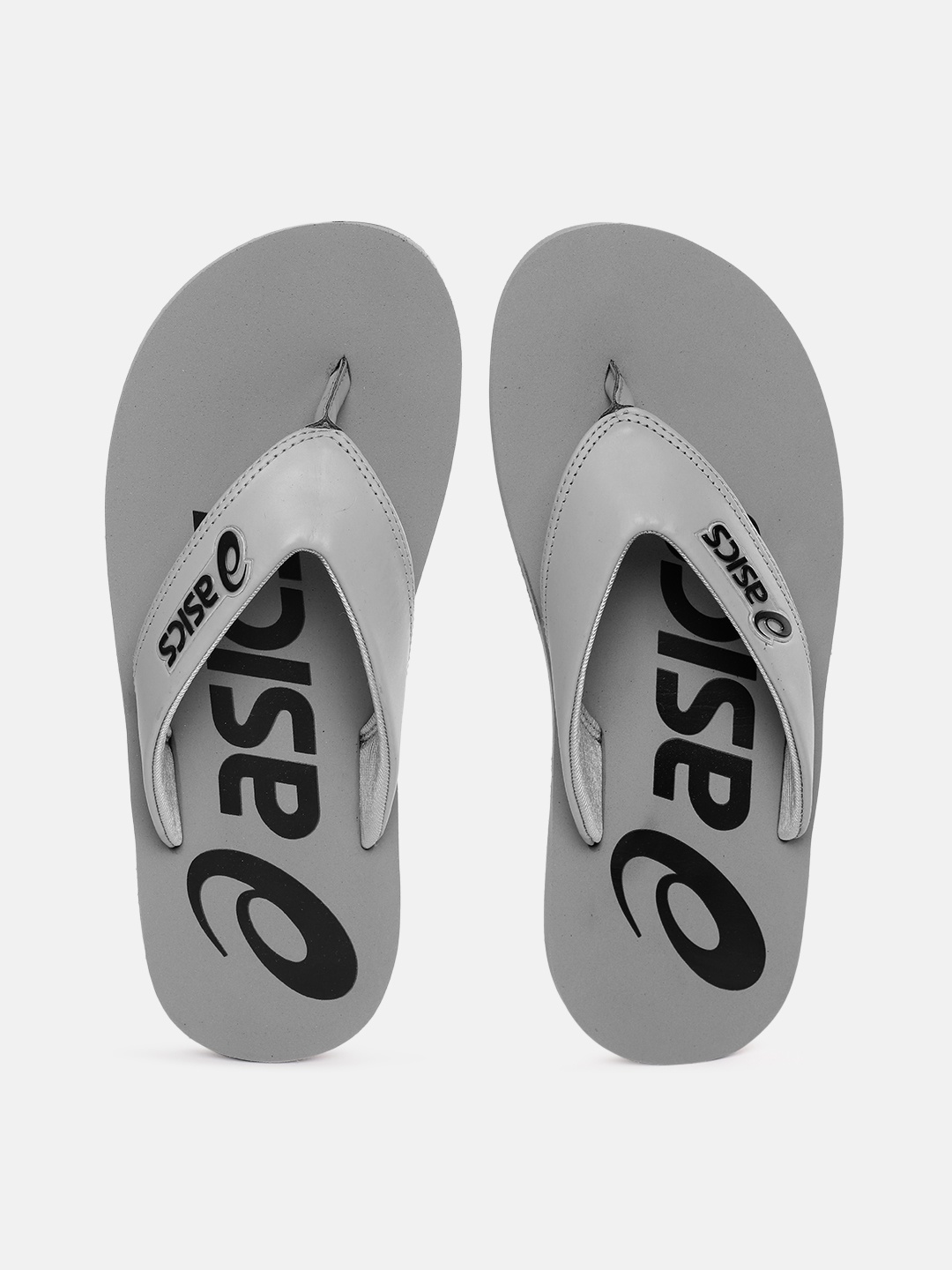 

ASICS Unisex Brand Logo Print Zorian BM Thong Flip-Flops, Grey