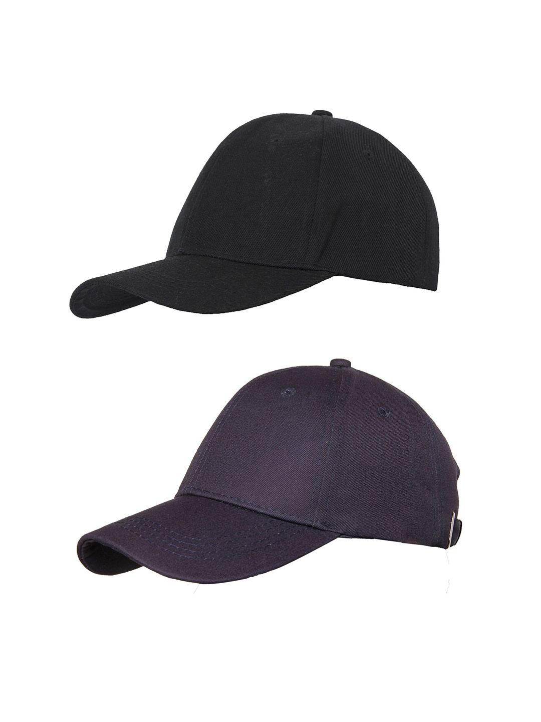 

FabSeasons Unisex Set Of 2 Black & Navy Blue Baseball Cap