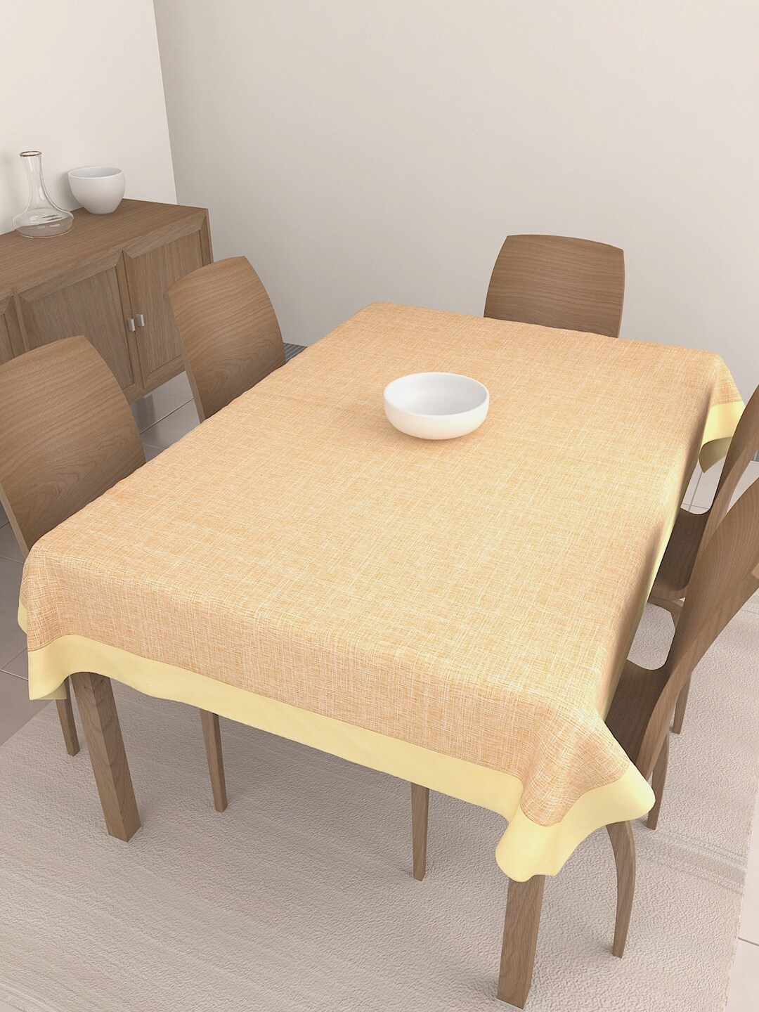 

S9home by Seasons Orange 6-Seater Polyester Table Cover