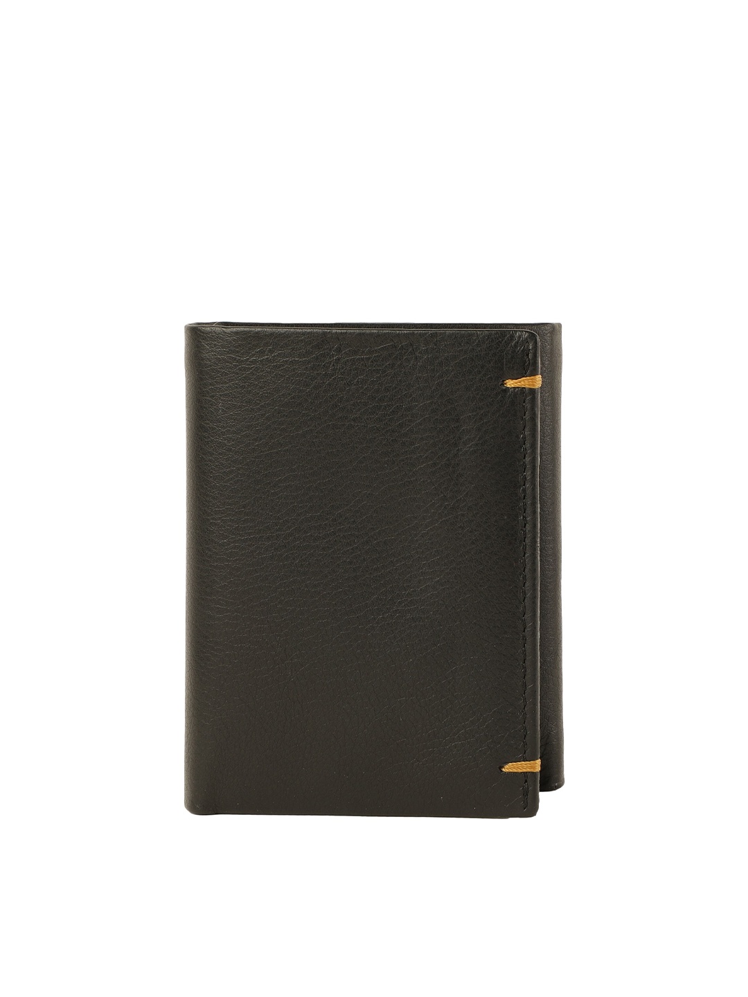 

Alvaro Castagnino Men Black Leather Three Fold Wallet