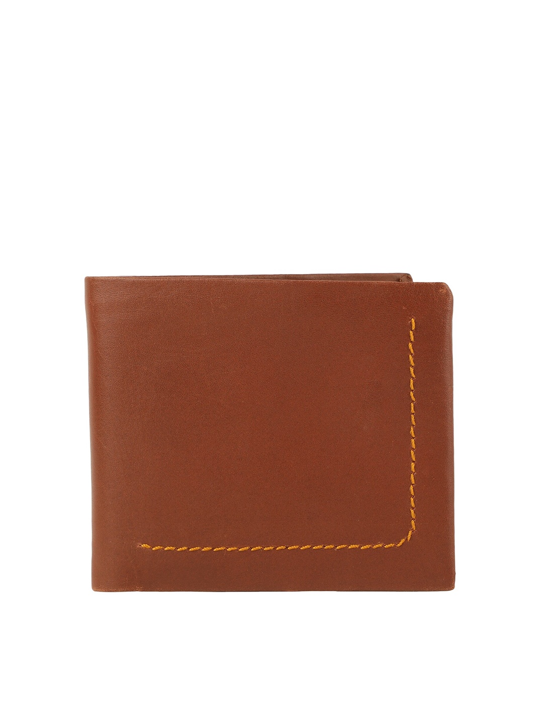 

Alvaro Castagnino Men Brown Leather Two Fold Wallet
