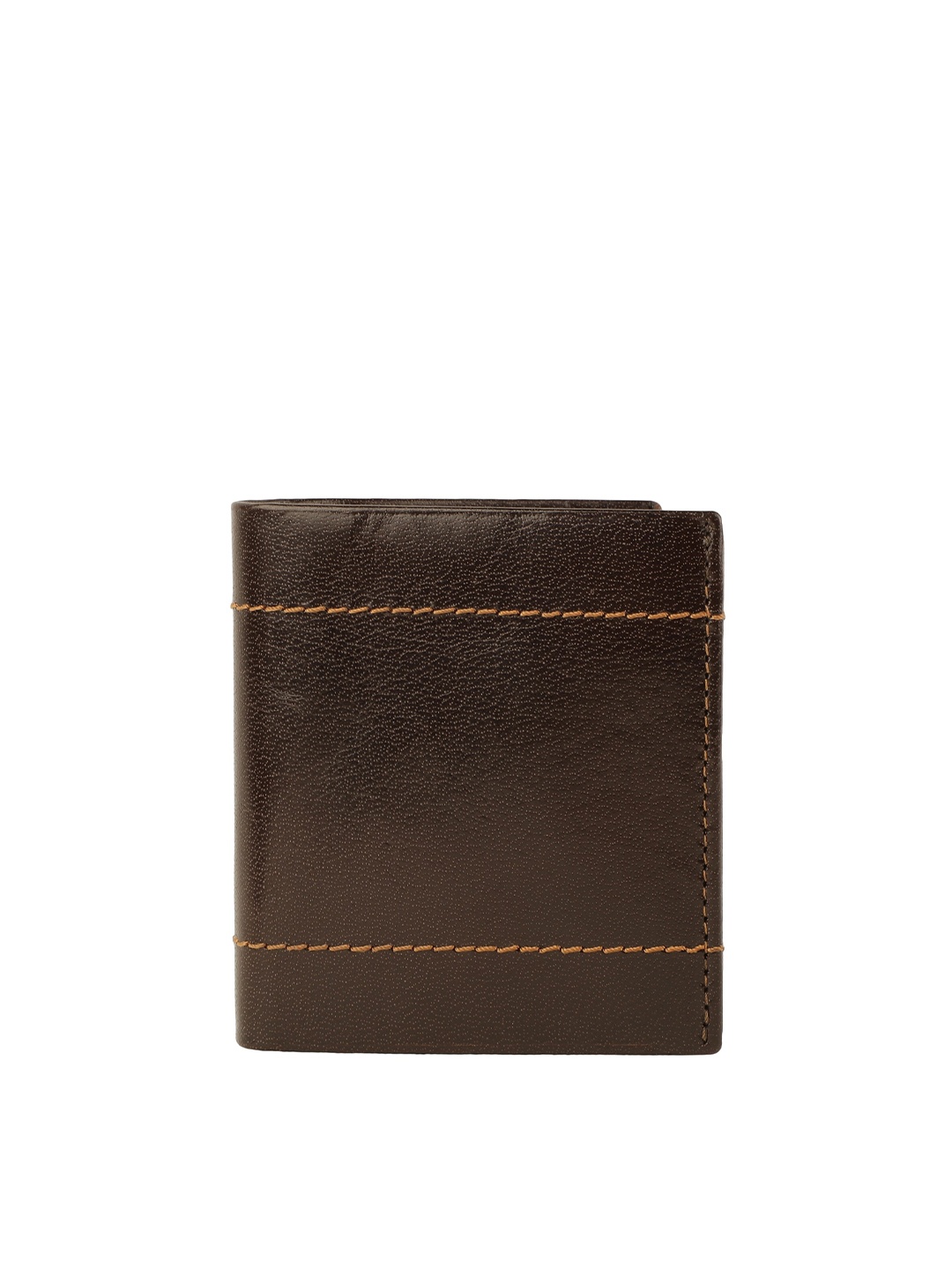 

Alvaro Castagnino Men Brown Leather Two Fold Wallet