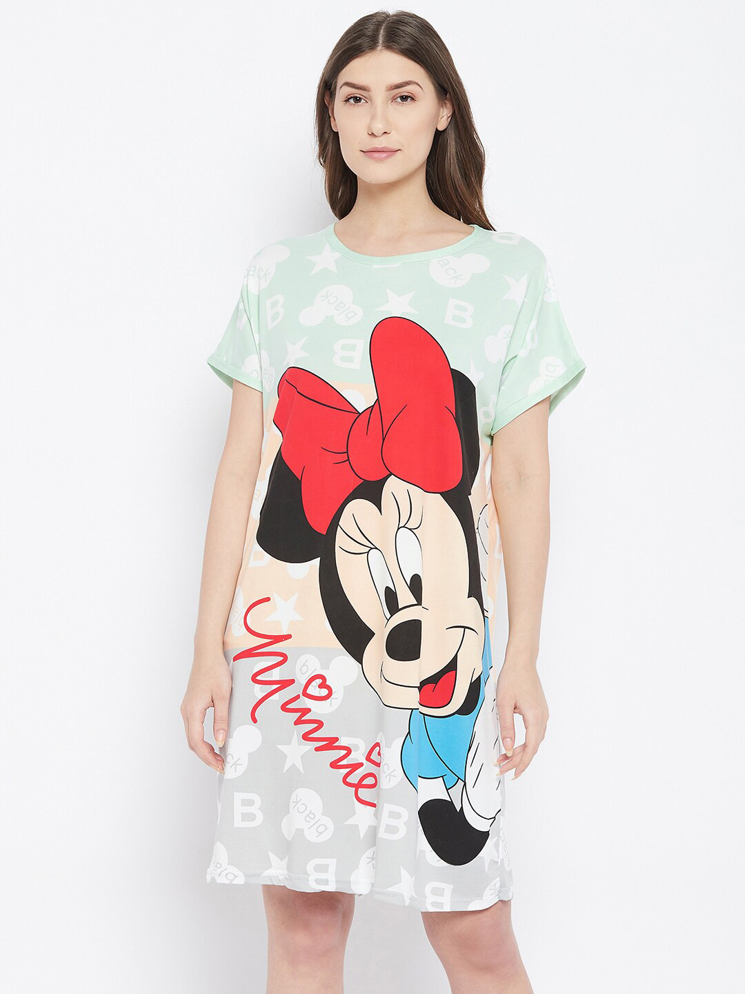 

Camey Women Green Printed Nightdress