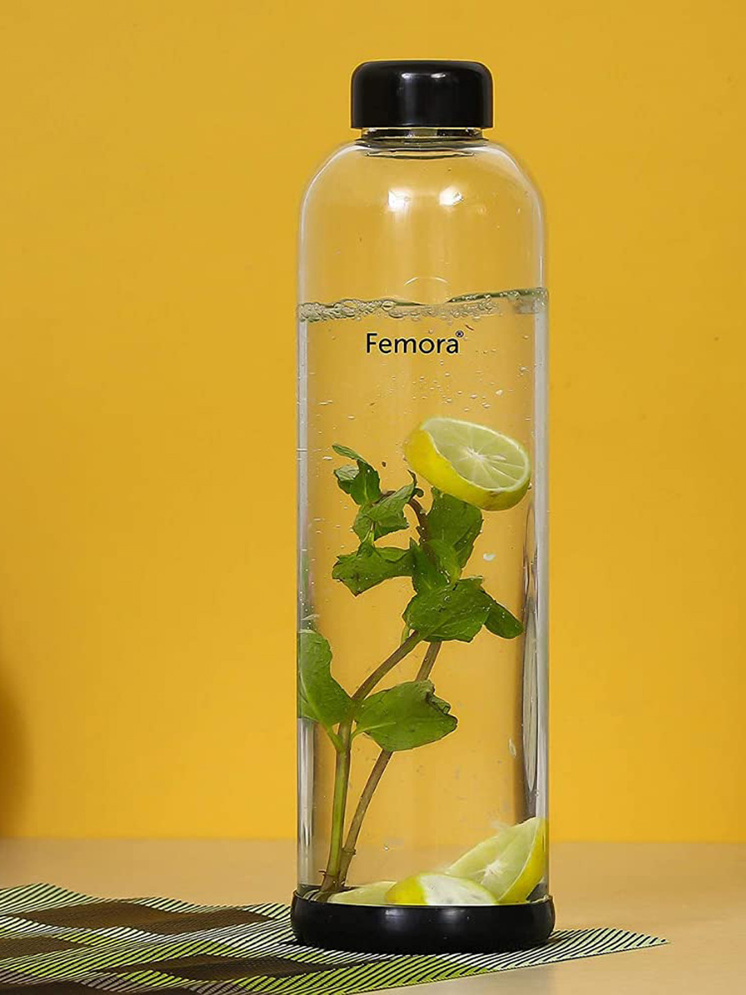 

Femora Set Of 2 Transparent Bottles - 1000 ml