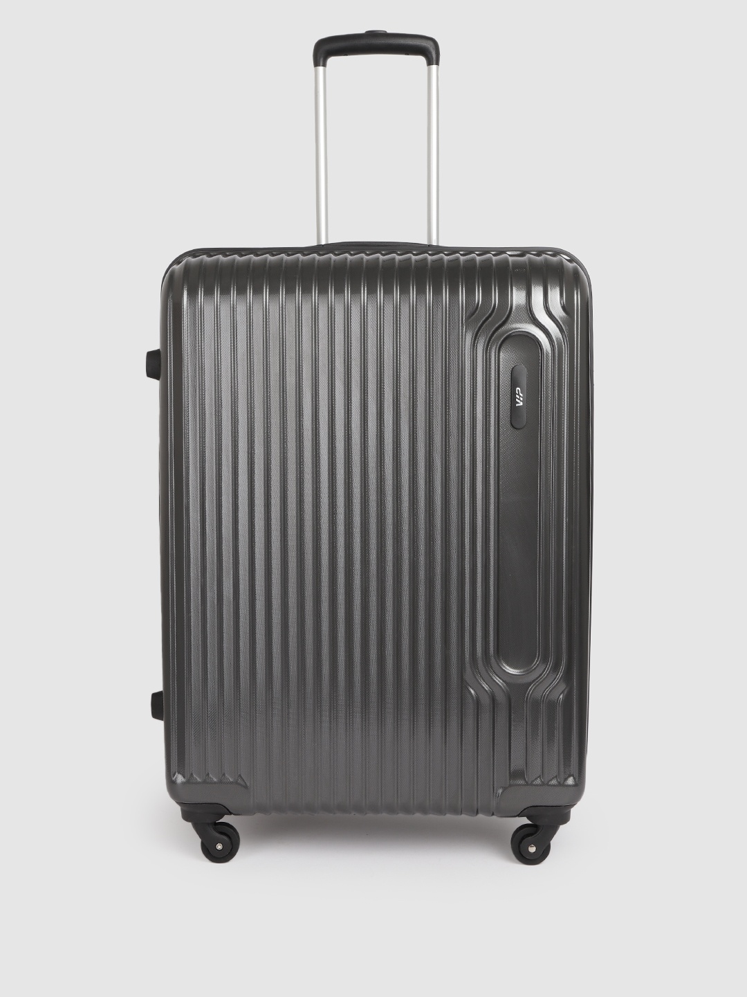 

VIP Unisex Grey Textured Large Hard Trolley Bag- 131 Litres