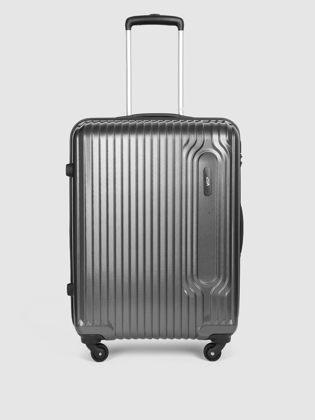 

VIP Unisex Charcoal Grey Textured Hard Suitcase Trolley Bag 80.2 L