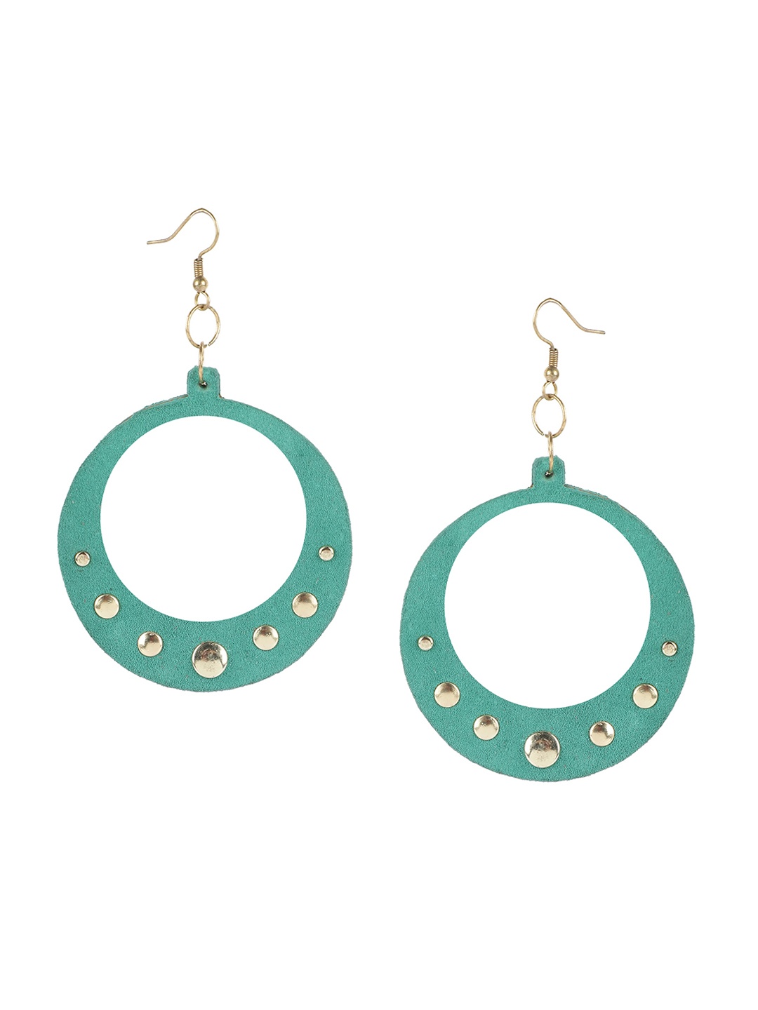 

AADY AUSTIN Green Contemporary Drop Earrings