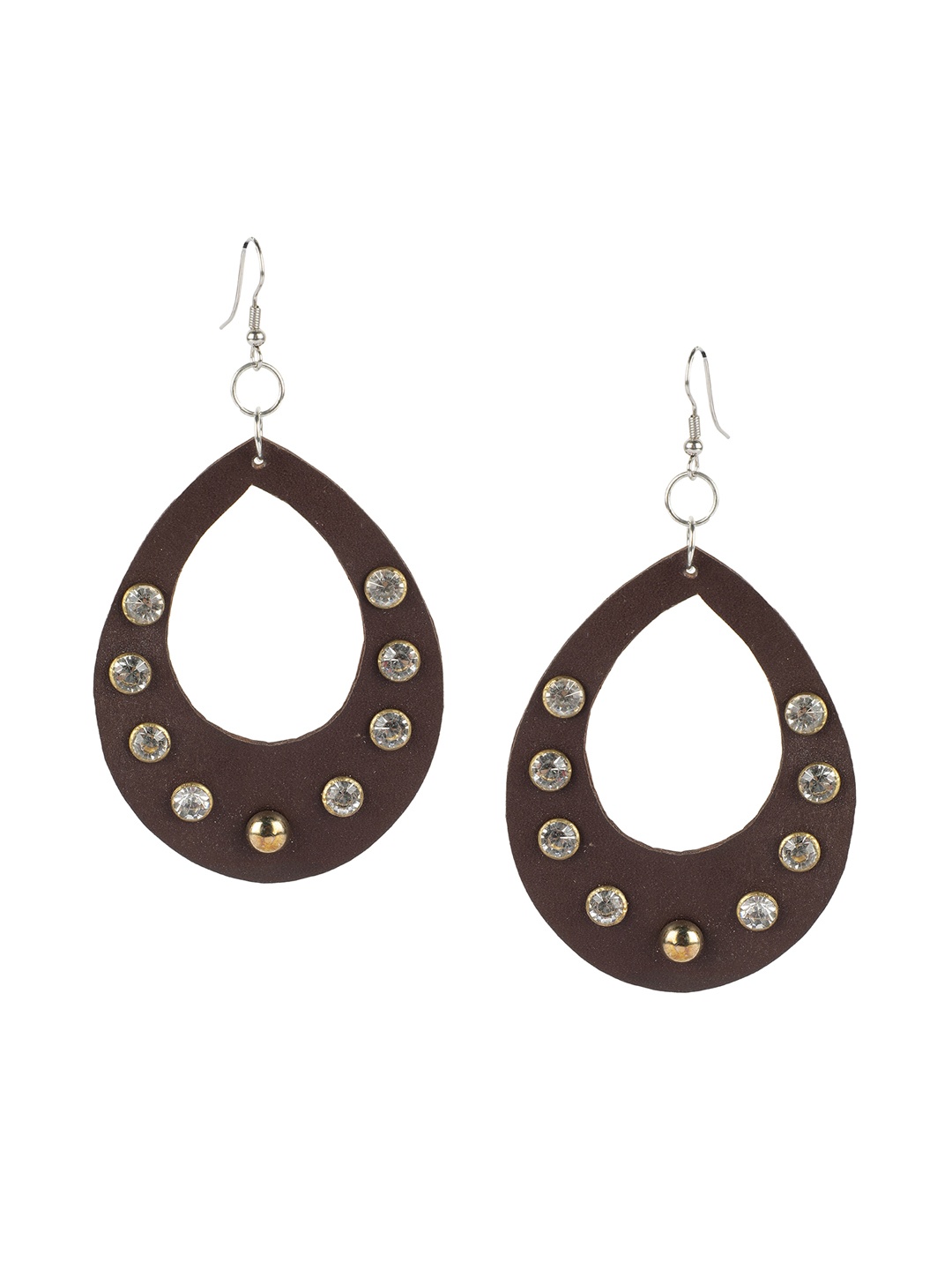 

AADY AUSTIN Brown Contemporary Drop Earrings