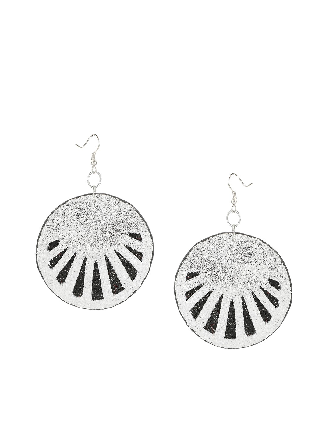 

AADY AUSTIN Silver-Toned Handmade Drop Earrings