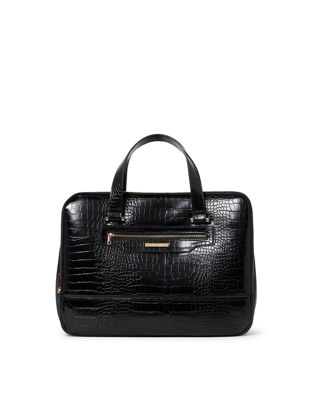 

Forever New Women Black PU Laptop Bag