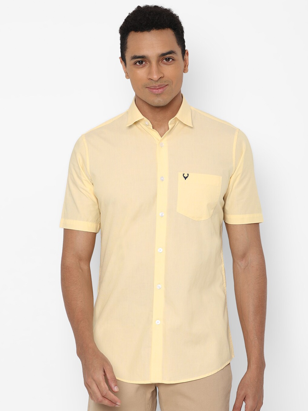 

Allen Solly Men Yellow Slim Fit Casual Shirt