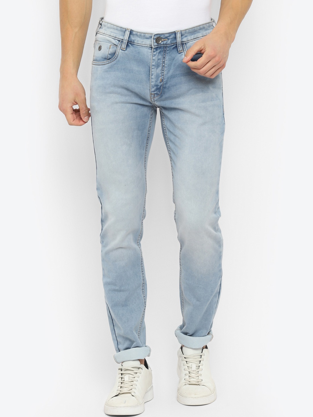

Turtle Men Blue Narrow Tapered Fit Heavy Fade Jeans
