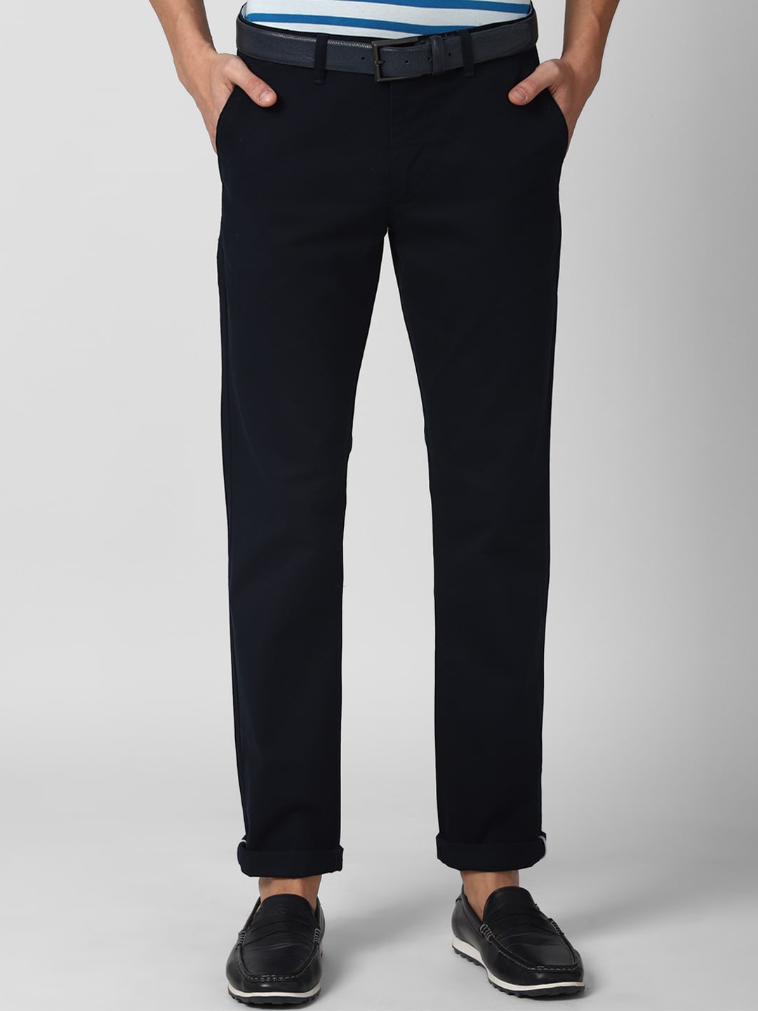 

Van Heusen Sport Men Navy Blue Slim Fit Trousers