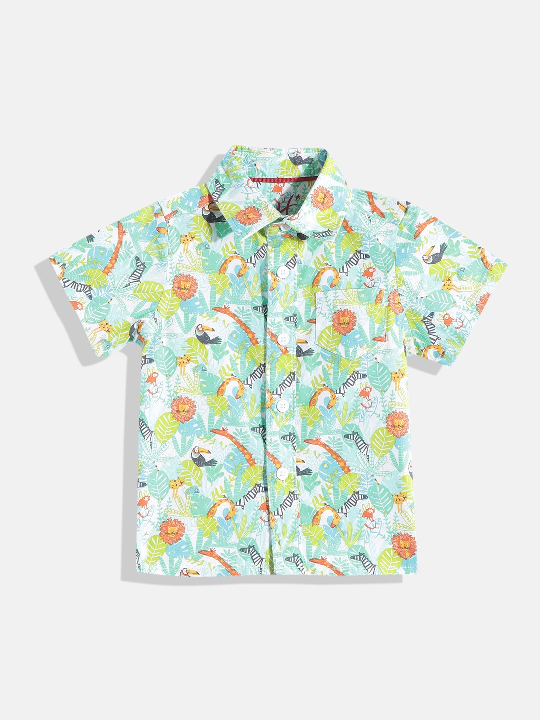 

H By Hamleys Boys Multicoloured Printed Pure Cotton Casual Shirt, Multi