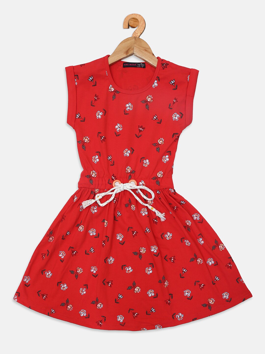 

Nins Moda Red Floral Dress