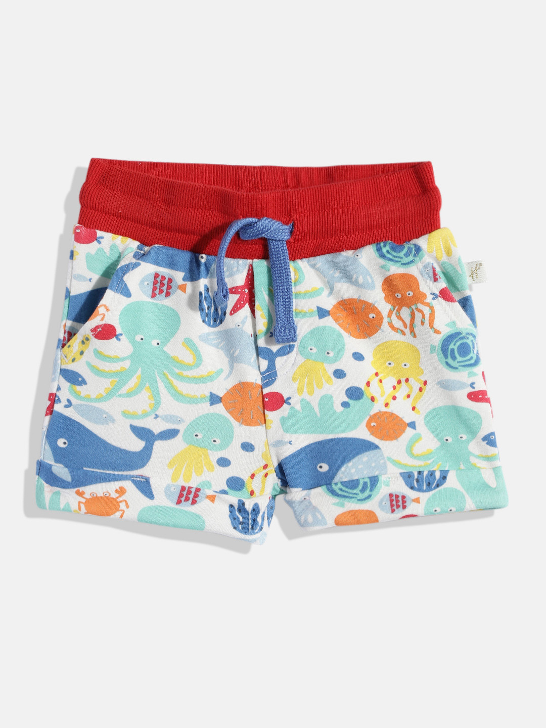 

H By Hamleys Boys Multicoloured Animal Printed High-Rise Shorts, Multi