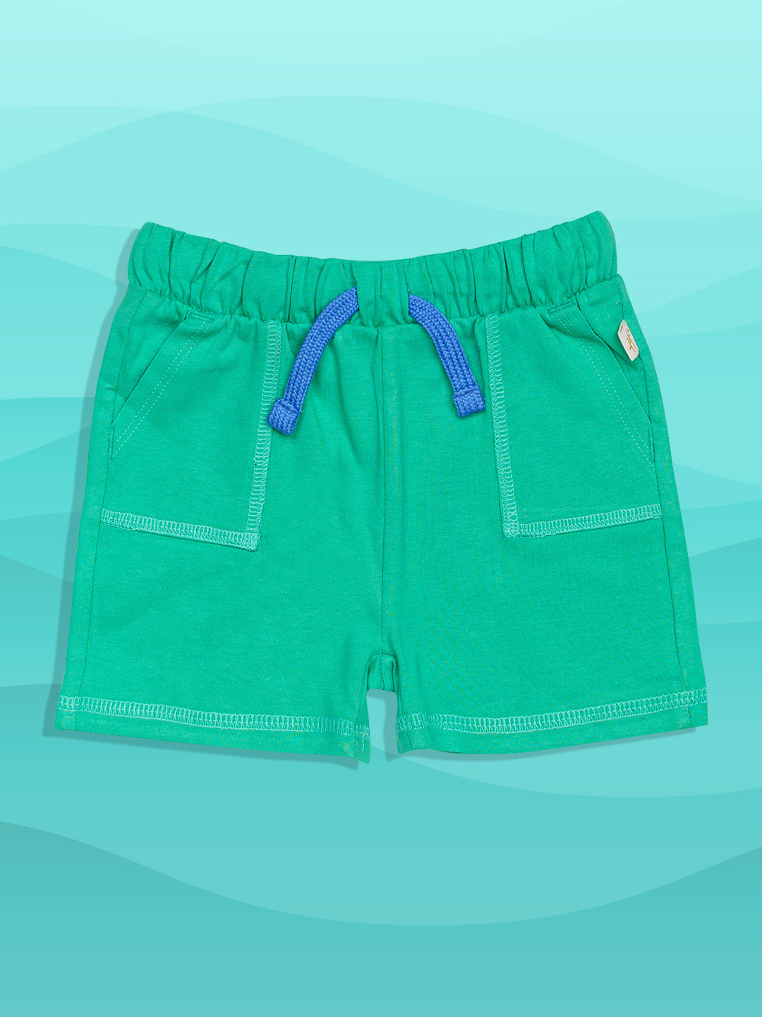 

H By Hamleys Boys Green High-Rise Pure Cotton Shorts